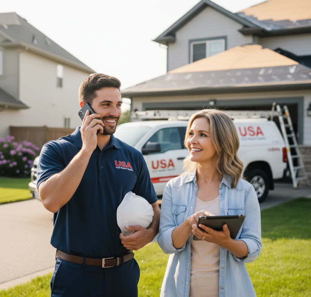 USA Roof Repair Experts customer support in Martville